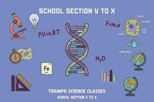 School section classes V to X at Triumph Classes